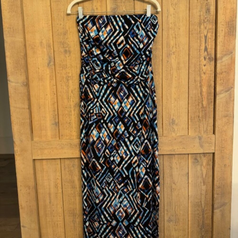 Veronia M Strapless Mid length Maxi Dress, Small